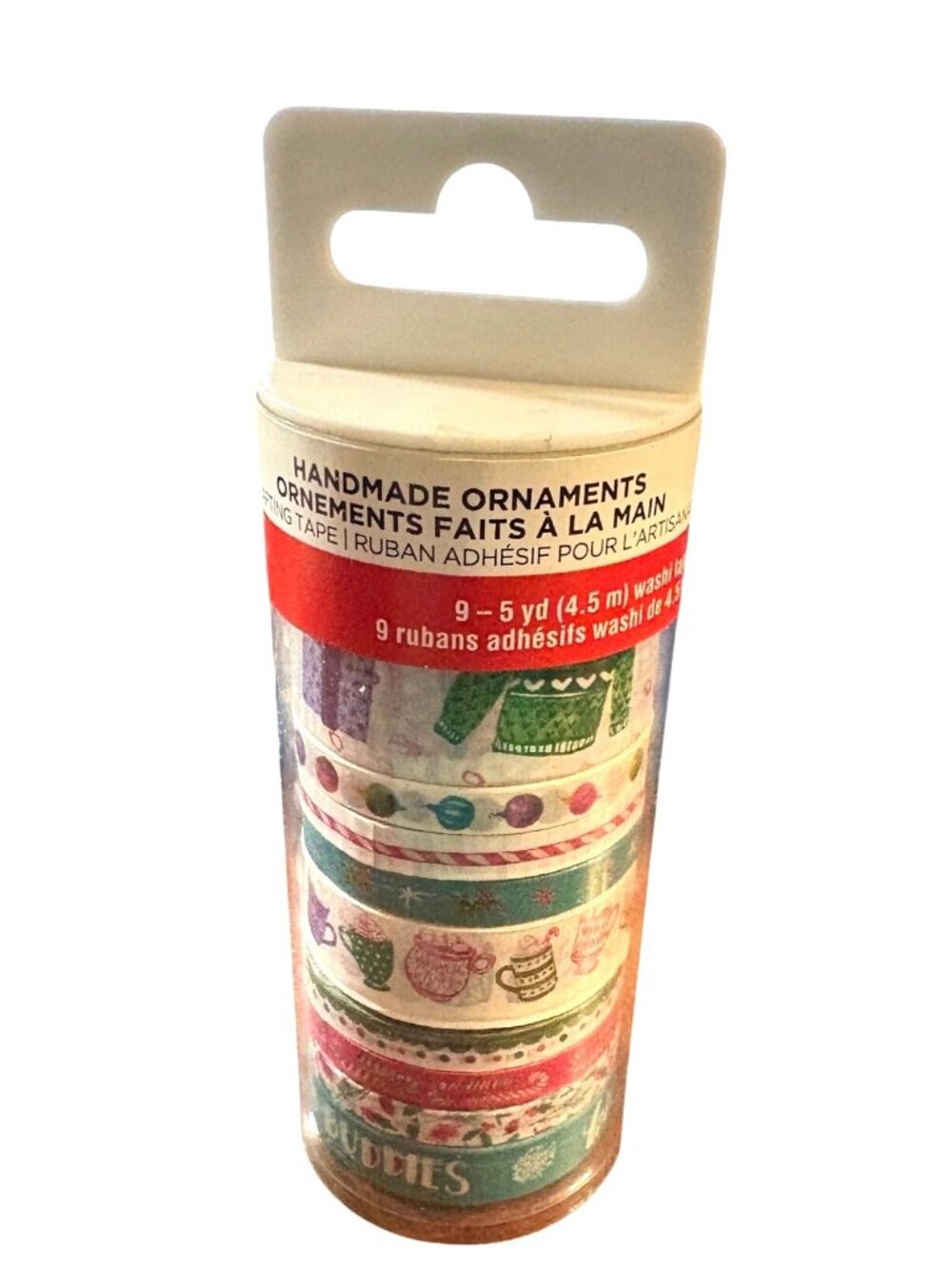 Artminds Christmas Washi Tape 9 Rolls Holiday-Themed Designs Crafts Scrapbooking